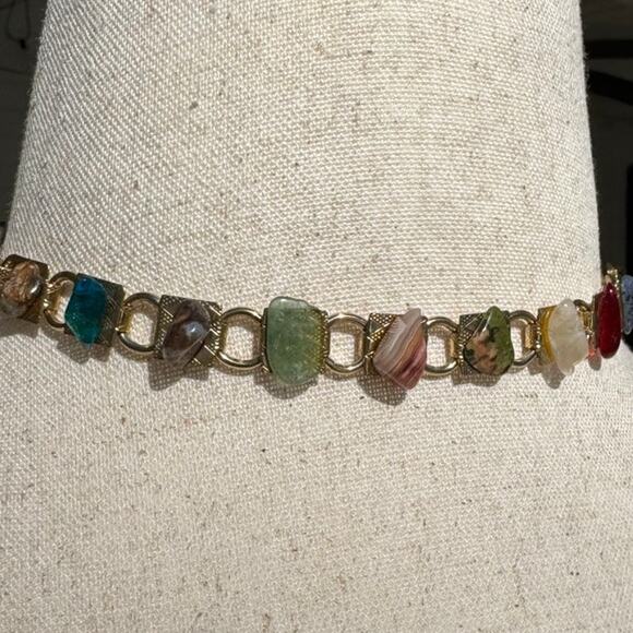 Vintage Multi-Stone Bracelet Set Convertible Choker - Picture 6 of 8